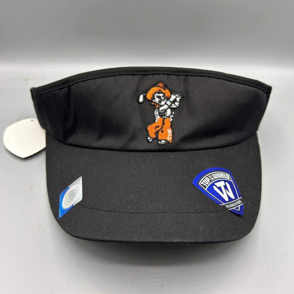 Oklahoma State Cowboys Golf Visor Hat Men Top of the World Strap Back Cap New